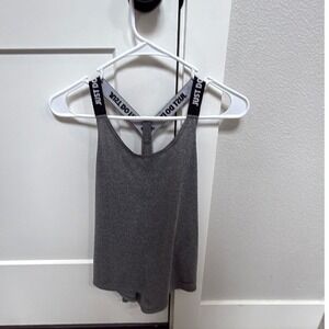 Nike Dri-FIT Just Do It Racerback Tank Top XS Gray Athletic Workout
